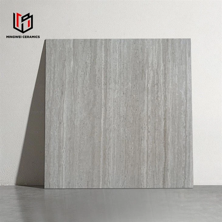 Ash Grey Banded Travertine Look Tile manufacturers
