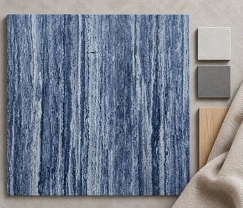 Blue Grey Mineral Stripe Travertine Tile suppliers