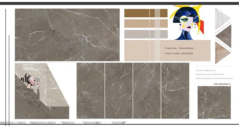 Brown Glazed Polished Tiles