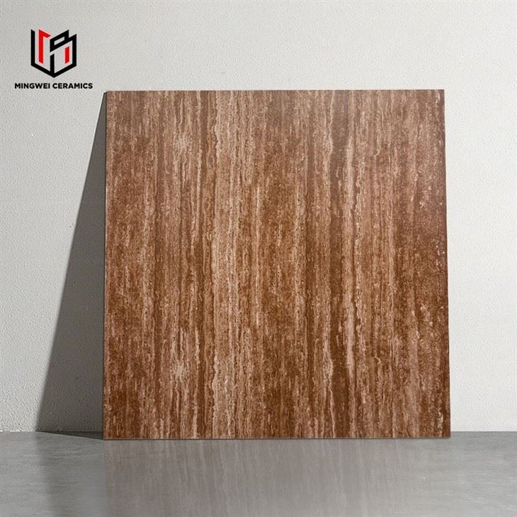 Copper Brown Veined Travertine Effect Tile price