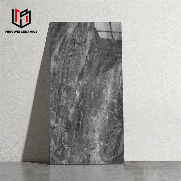High Gloss Natural Stone Look Porcelain Tiles 60x120cm