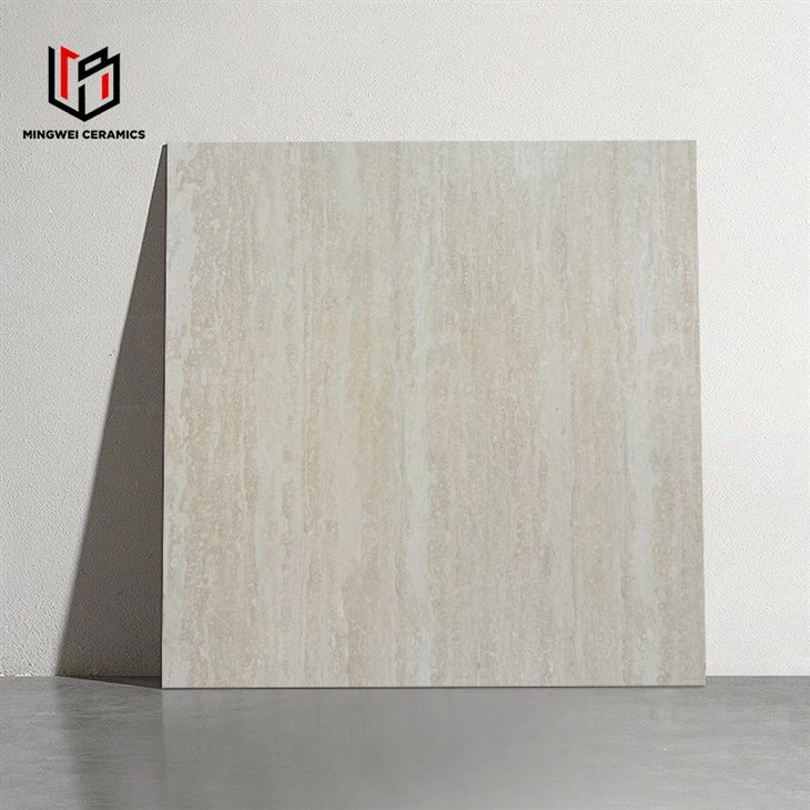 Ivory Clouded Travertine Effect Tile high quality