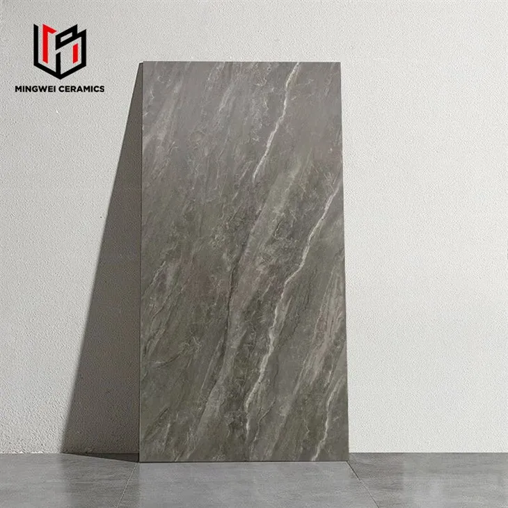 Matte black ceramic tile