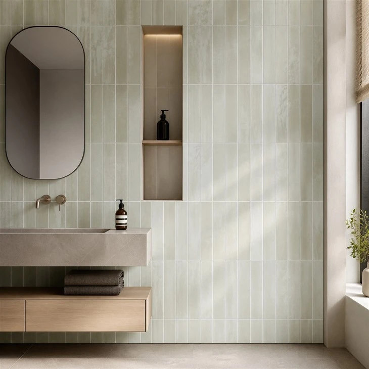 Sage Green Glazed Wall Tiles factory