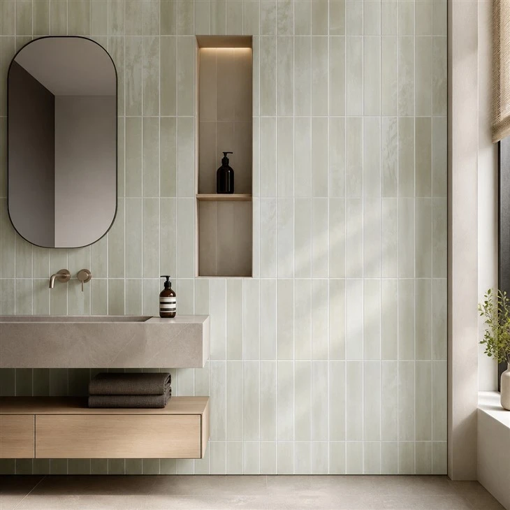 Sage Green Glazed Wall Tiles