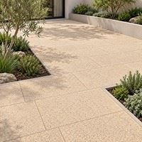 Sand Mineral Grain Textured Courtyard Tile factory