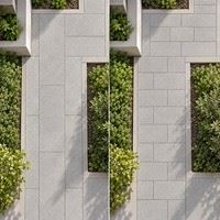 Silver Grain Matte Landscape Paving Tile factory